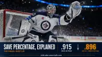 NHL save percentage 2026 explainer graphic — .896 league average versus the .915 peak, illustrating the Equal-Shot Lie