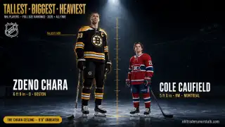 Tallest, biggest and heaviest NHL players size rankings: Chara 6-foot-9 ceiling versus the 5-foot-3 shortest ever
