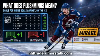 Plus/minus explained: on-ice +1 and -1 differential, Orr's +124 and Robinson's +722 records, and the team-quality trap