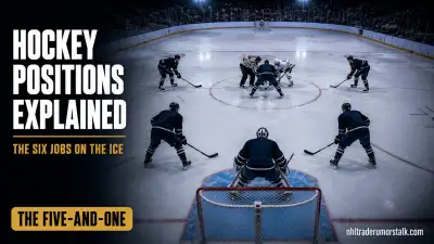 Hockey positions explained: the center, two wingers, two defensemen, and goalie that make up a team's six on the ice