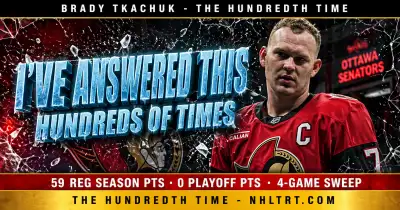 Brady Tkachuk Ottawa Senators captain frustrated at April 29 2026 media availability addressing trade rumors after Carolina Hurricanes first round sweep.