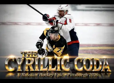 Evgeni Malkin in Pittsburgh Penguins jersey amid free agent destination forks symbolizing the Cyrillic Coda