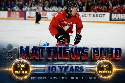 Gavin McKenna projected #1 overall NHL Draft 2026 pick by Toronto Maple Leafs after winning May 5 draft lottery