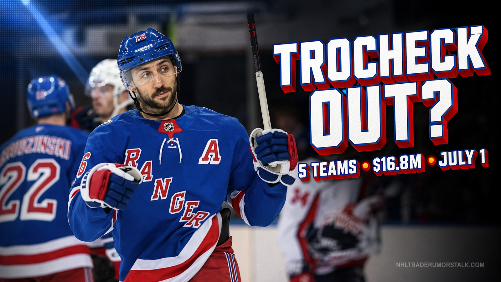 Vincent Trocheck Rangers trade destinations 2026: five suitors and the summer tax premium