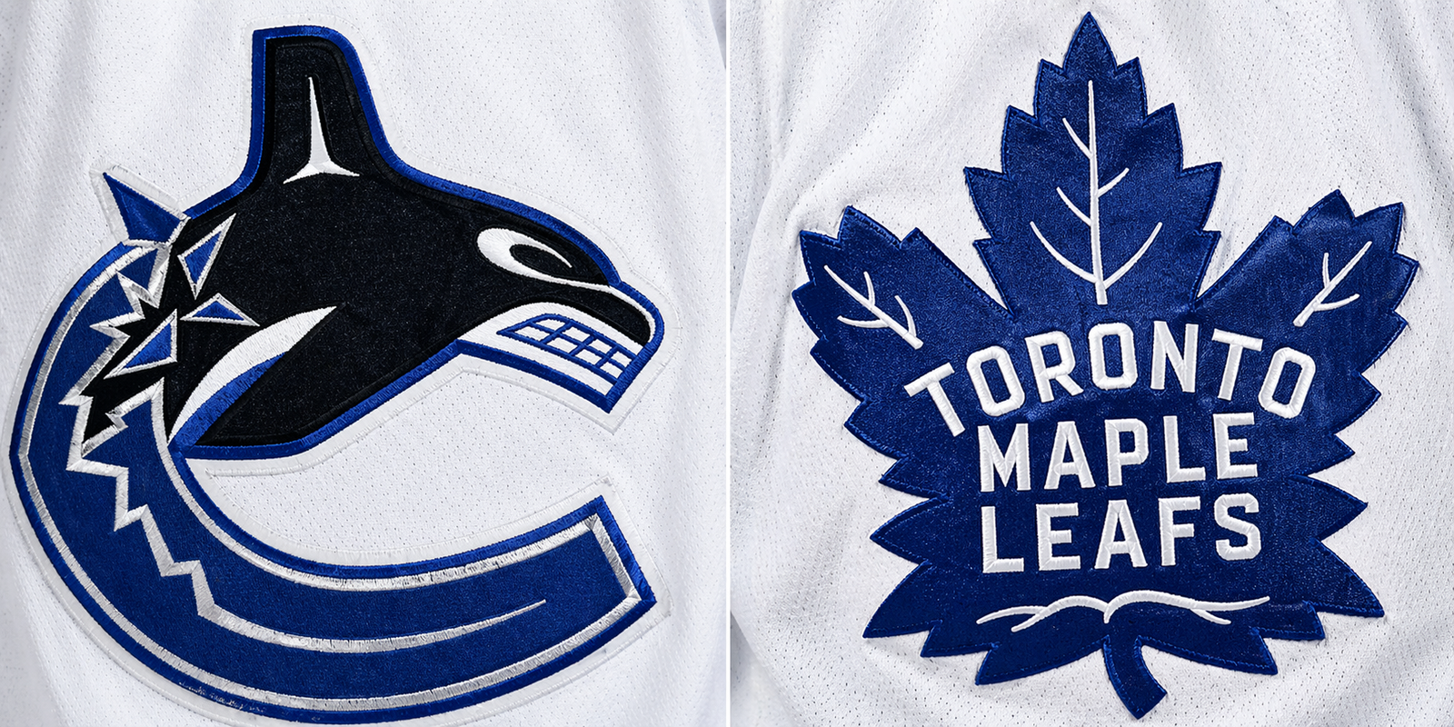 Shane Doan in Maple Leafs attire with Vancouver Canucks logo backdrop representing Canucks GM search permission request April 2026